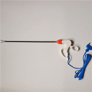 Forceps bipolares curvados desechables