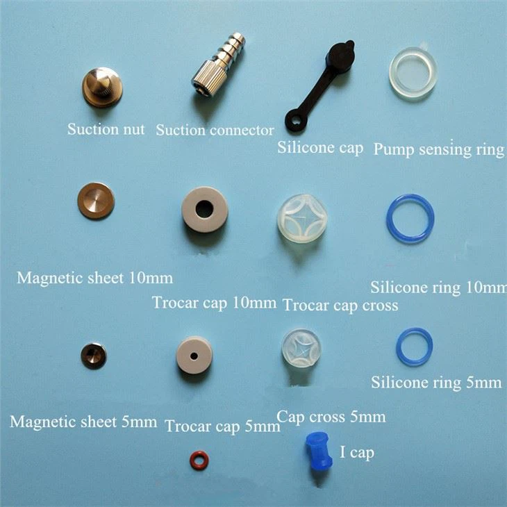 Accesorios de tapones de silicona laparoscópicos